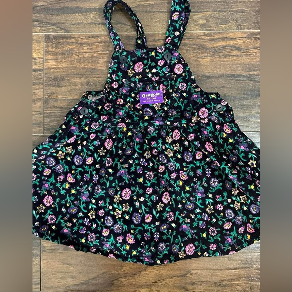 Vintage OshKosh Floral Print Dress